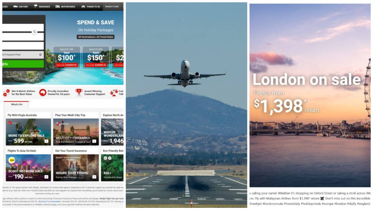 The ACCC alleges Webjet misled customers over pricing and incomplete bookings. Pictures supplied, file