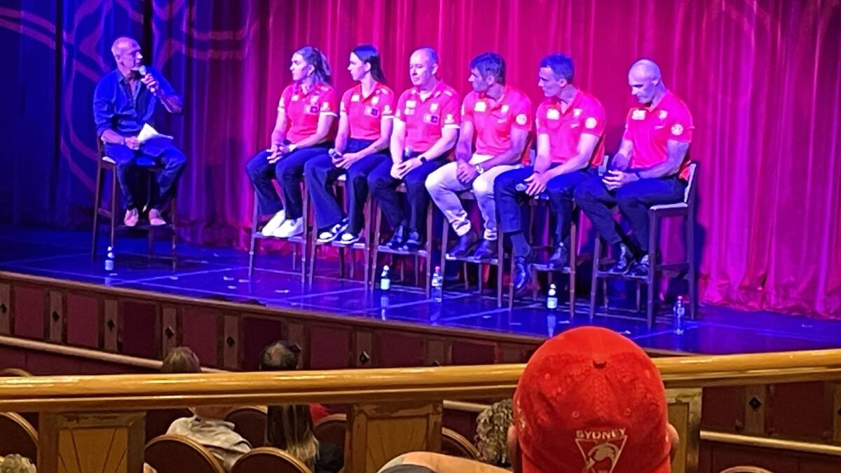 The Swans panel discussion of the season ahead. Picture: David Polkinghorne The Swans panel discussion of the season ahead. Picture: David Polkinghorne