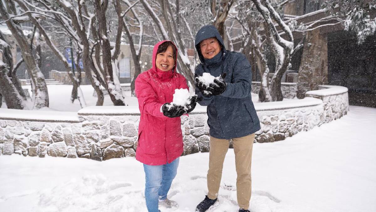 Visitors to Mt Buller ski resort made the most of unseasonably early snowfalls. (HANDOUT/Mt Bulla) Visitors to Mt Buller ski resort made the most of unseasonably early snowfalls. (HANDOUT/Mt Bulla)