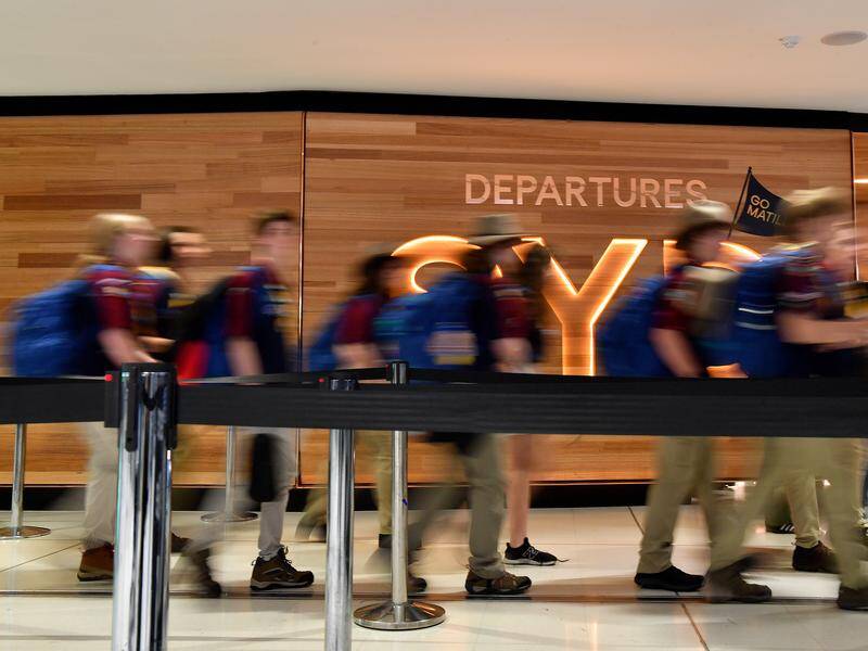 International travel from the nation's biggest airport reached a record in the March quarter. Photo: Bianca De Marchi/AAP PHOTOS
