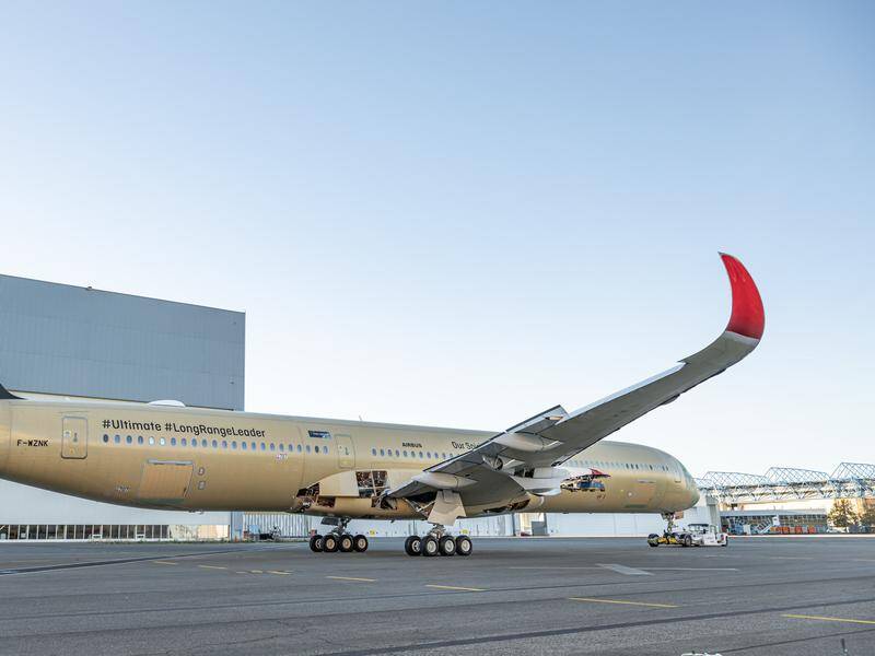Qantas has revealed its long-haul Airbus plane that will fly direct to London and New York. Photo: HANDOUT/QANTAS