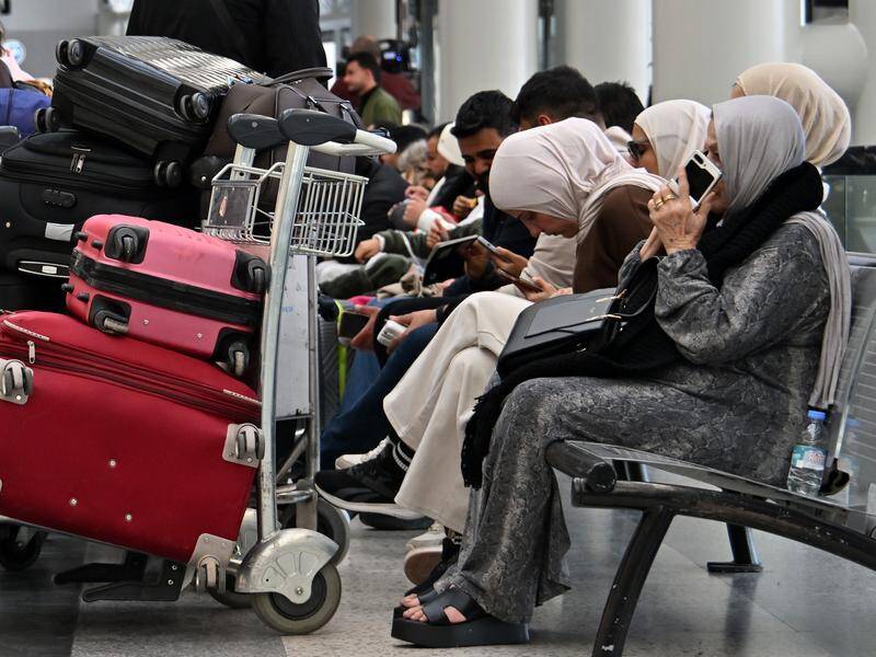 Passengers, pilots and crew remain stranded as flights are suspended across the Middle East. Photo: EPA PHOTO