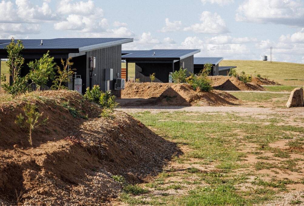 In time vegetation will grow to provide more privacy between the six studios. Picture supplied